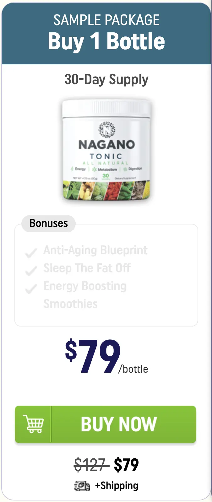 Nagano Tonic one bottle